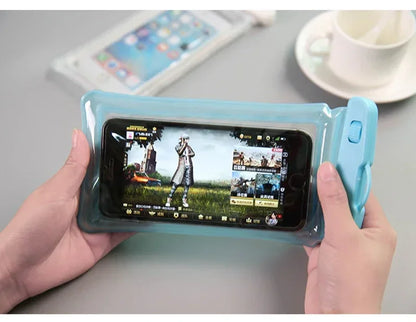 Waterproof Swimming Mobile Phone Cases Macron AirBag Hanging Neck Cases Diving Skiing Universal Phone Bag for All Phones 7 Inch