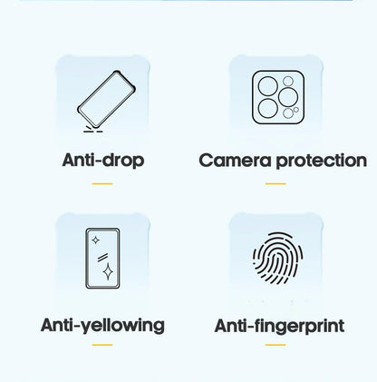 Shockproof Silicone Clear Phone Case For iPhone 13 11 12 14 17 Pro Max Mini Lens Protection Back Case For iPhone 15 16 PRO XS XR