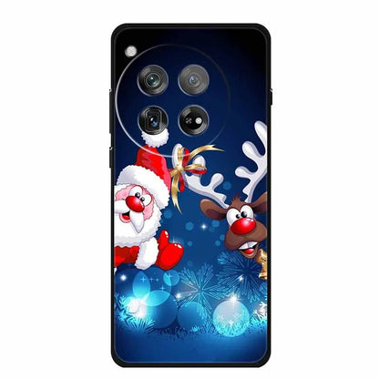 Christmas Phone Cases For Oneplus 12 12R 13 Case Black TPU Silicone For OnePlus 13 5G  TPU Protective Soft Cover 1+12 1+12R 1+13