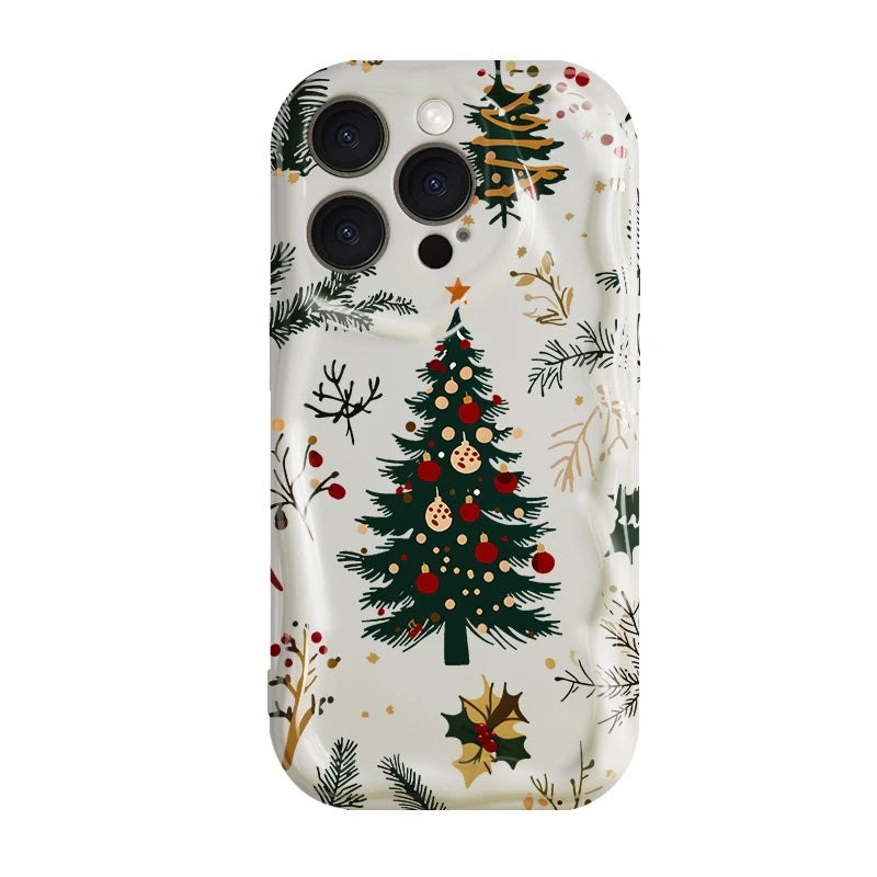 Christmas Celebration Tree Phone Case For iPhone 17 16 15 14 13 12 11 Pro Max XS XR 7 8 Plus SE2 16E 17Air Shockproof Soft Cover