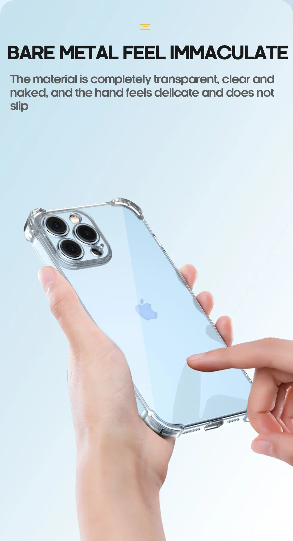 Shockproof Silicone Clear Phone Case For iPhone 13 11 12 14 17 Pro Max Mini Lens Protection Back Case For iPhone 15 16 PRO XS XR