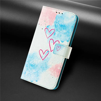 13 Leather Phone Case For iPhone 13 12 Mini 11 Pro 13Pro 12Pro Max 11Pro Coque Flip Cover Wallet Magnetic Painted Cases Cat Bear