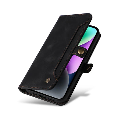 Business Leather Cases for iPhone 16 15 14 13 12 11 Pro Max Plus mini XS XR SE 2020 2022 16e Case Cover coque Flip Wallet Phone