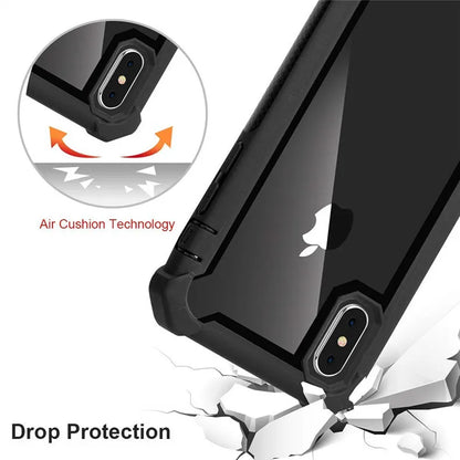 Heavy Duty Protection Urban Doom Armor PC+TPU Case for iPhone 16 15 14 13 12 11 Pro Max Plus Transparent Shockproof Cover