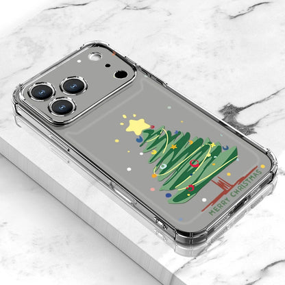 Christmas Tree Gifts Phone Case For iPhone Air 17 Pro 16 15 Pro Max 14 13 12 Pro 11 Shockproof Soft Silicone Transparent Cover