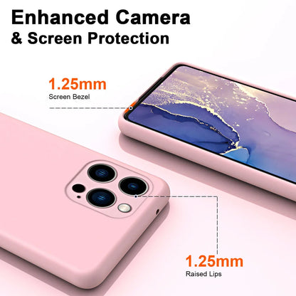 Liquid Silicone Phone Case For iPhone 11 12 13 mini 14 15 Pro Max 15 Plus Camera Protection Soft Cover Cases