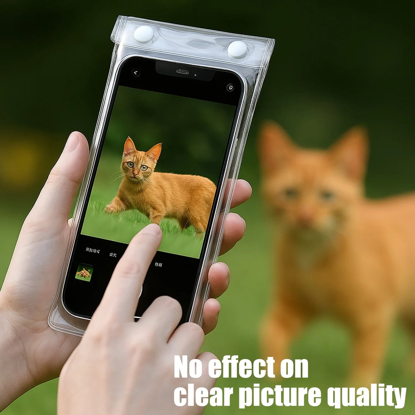 1-10PCS Waterproof Transparent Mobile Phone Cases Portable Mobile Phone Protector Pouch Bag for Cycling Bikinig Motorcycle