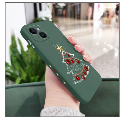 Christmas Motifs Phone Case For iPhone 17 Air 16 16E 15 14 13 12 11 Pro Max Mini X XR XS  8 7 Plus 6 6S Plus Cover