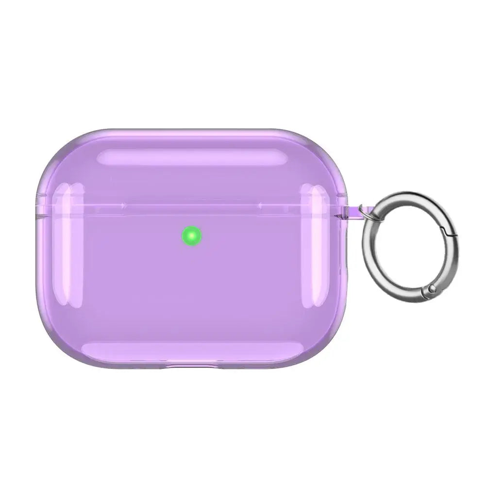 For AirPods Pro 3 Transparent Full Protective Shockproof Case Soft TPU Clear Headphone Cover With Keychain For Airpods Pro 3