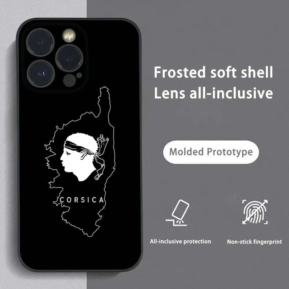 Corse Corsica Phone Case For iPhone 13 14 15 16 Pro Max Mini by Quickfindgoods. Store