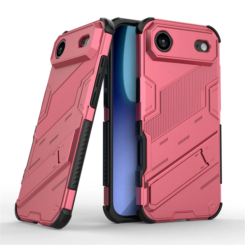 Shockproof Phone Case For iPhone 17 Air Phone Holder Armor PC Full Cover Back Case iPhone17 Pro Max Cover For iPhone 17 Air Case