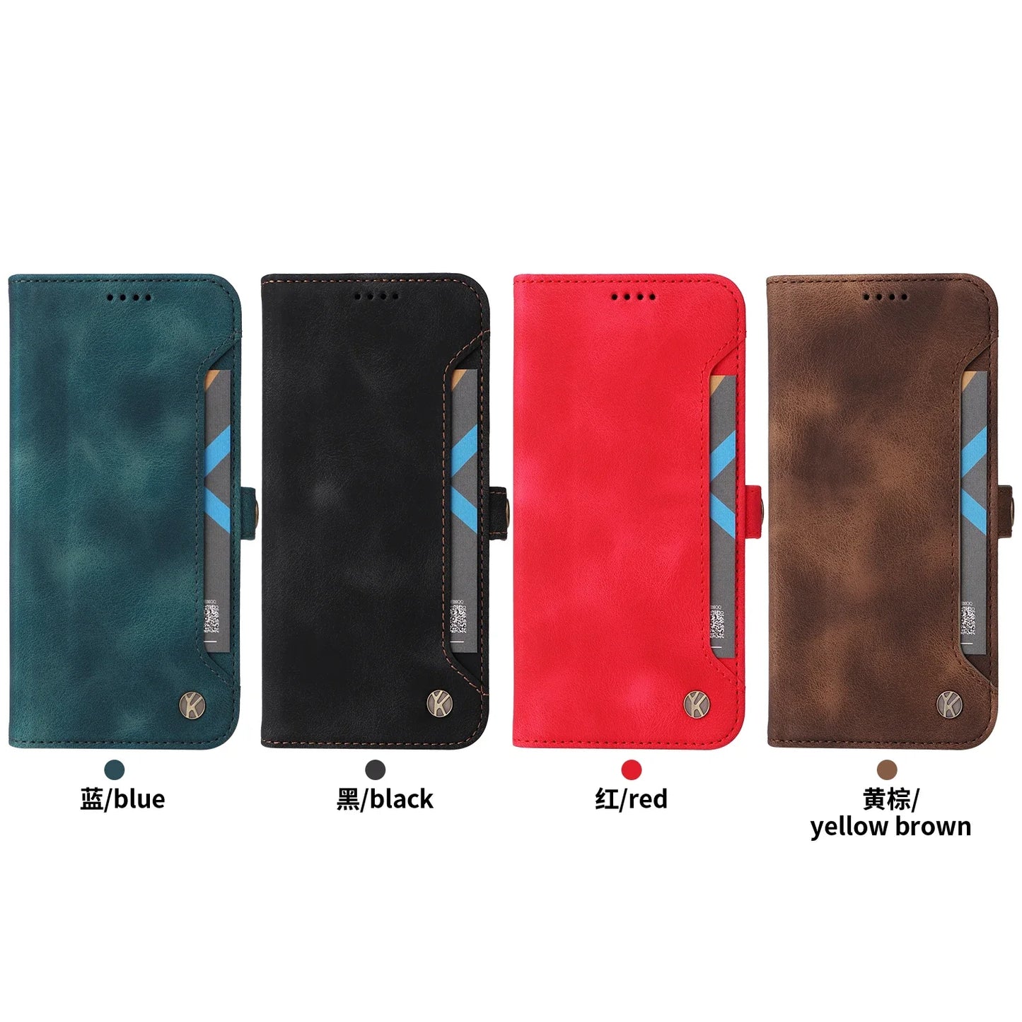 Business Leather Cases for iPhone 16 15 14 13 12 11 Pro Max Plus mini XS XR SE 2020 2022 16e Case Cover coque Flip Wallet Phone