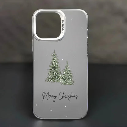 Christmas tree  phone case, for iPhone 16 15 14 13 Pro 12 11 Pro Xs X XR Max Laser Hard PC+TPU Cases Back Cover