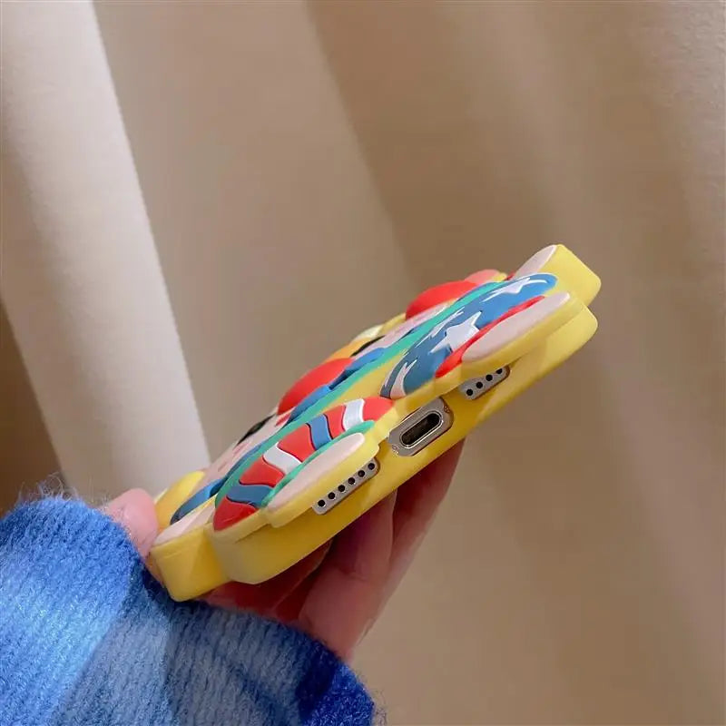 3D Cartoon Silicone Phone Case For iphone 17 16 15 14 Pro Max Face Cute Joker Clown Cases FO iphone 13 12 11 Shockproof Cover