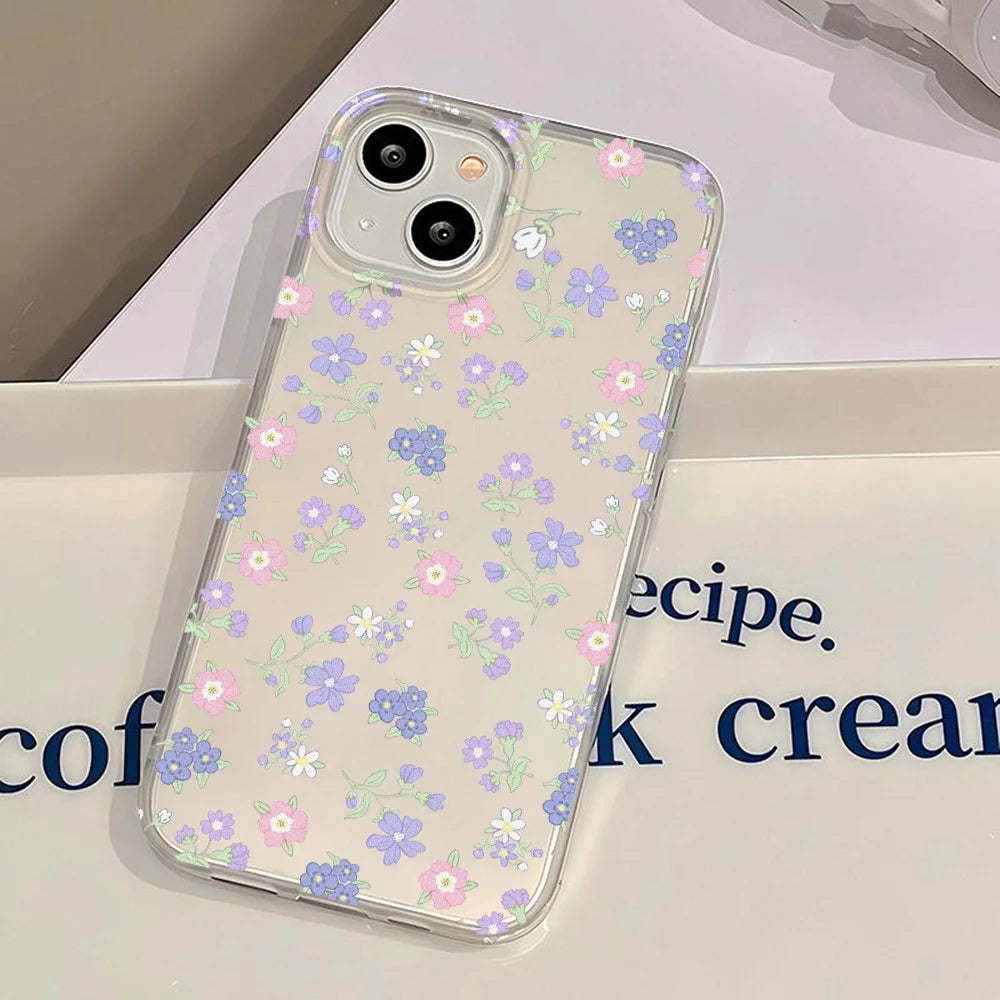 Flower Matte Case For iPhone 17 Cases iPhone 17 Air 16 Pro Max 12 14 11 13 15 Fundas Soft Shockproof Cover Leopard Phone Bumper