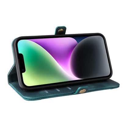 Business Leather Cases for iPhone 16 15 14 13 12 11 Pro Max Plus mini XS XR SE 2020 2022 16e Case Cover coque Flip Wallet Phone