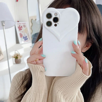 Love Heart Protect Lens Phone Cases For IPhone 17 16 Pro Max 15 14 13 12 11 Pro Xs XR 7 8 Plus SE2/SE3 TPU Shockproof Back Cover