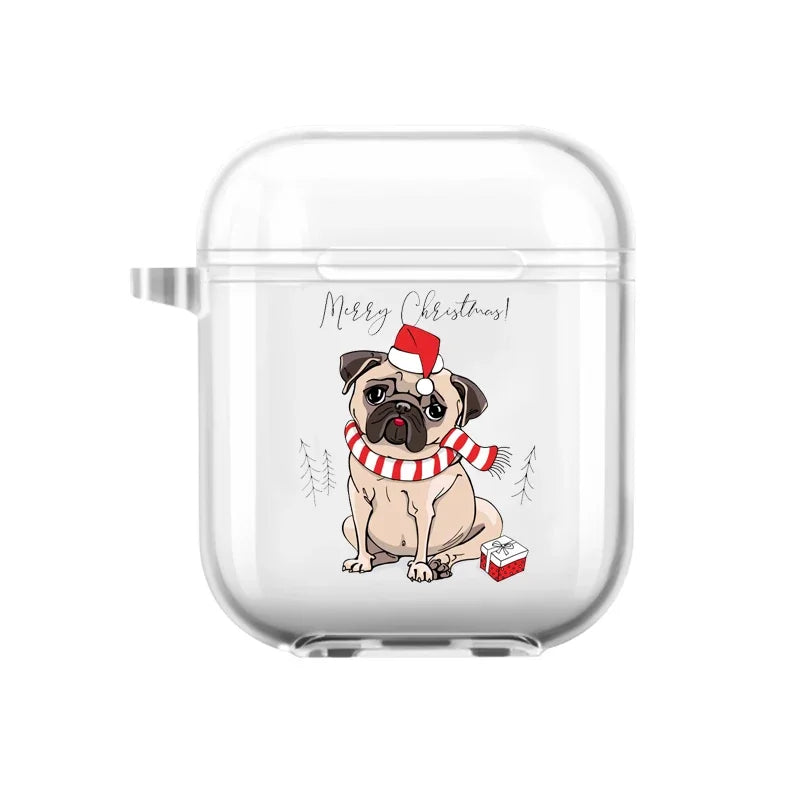 Christmas Santa Elk Earphone Case for Airpods 4th 3rd 2 Pro Shockproof Cover for Airpod 2 3 1 Protective Accessorie Shell Fundas