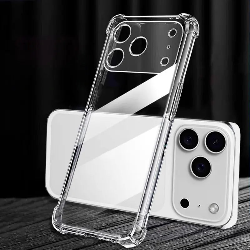Soft Silicone TPU Phone Case For iPhone 17 Pro Max Anti-fall Transparent Phone Cover For  iPhone17 17 Pro 17Air Shockproof Cases