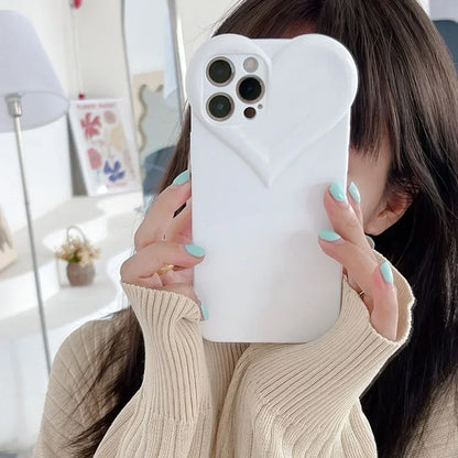 Love Heart Protect Lens Phone Cases For IPhone 17 16 Pro Max 15 14 13 12 11 Pro Xs XR 7 8 Plus SE2/SE3 TPU Shockproof Back Cover