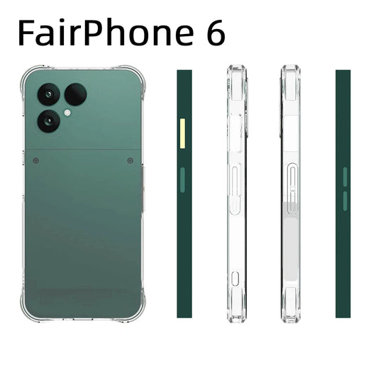 Fair phone 6 Fairphone6 Case Case Air Cushion Shockproof Airbag Silicon TPU Cover Soft Matte Phone Case for Fairphone 6 5G 2025