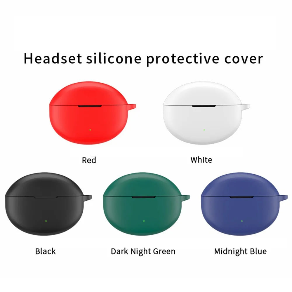 New Soft Earphone Case Silicone with Hook Protector Cover Shockproof Dustproof Protective Sleeve for OPPO Enco Air4 Pro