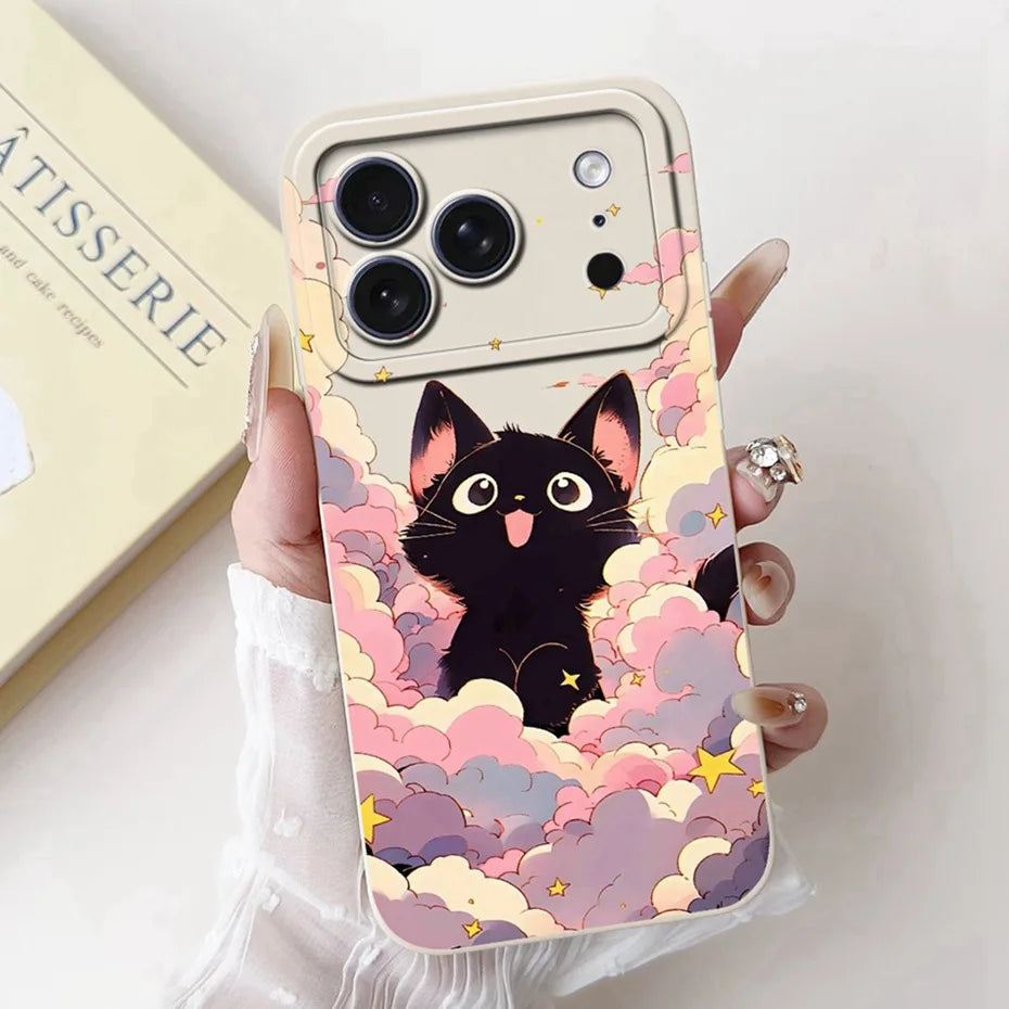 Cutie case for iPhone 17 Pro Max 17 Air Soft Silicone Shockproof Cases For iPhone17 17Pro 17Air Covers Bumpers