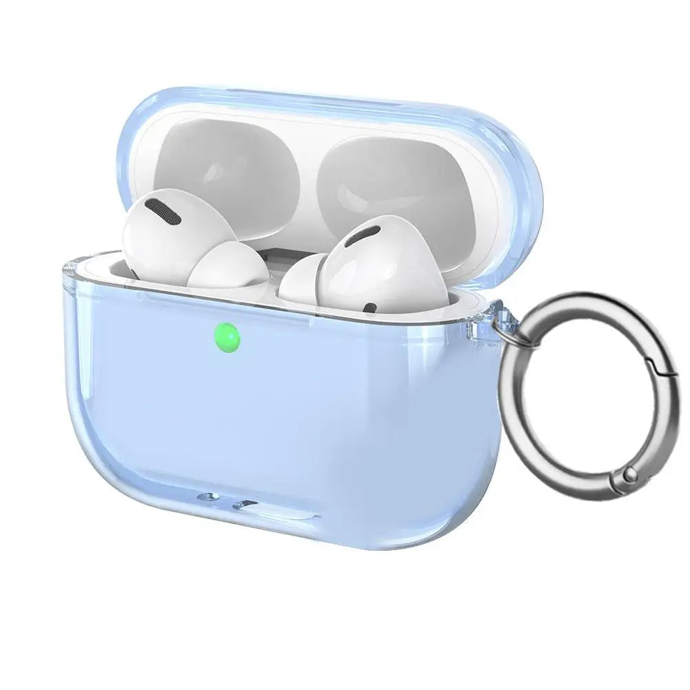 For AirPods Pro 3 Transparent Full Protective Shockproof Case Soft TPU Clear Headphone Cover With Keychain For Airpods Pro 3