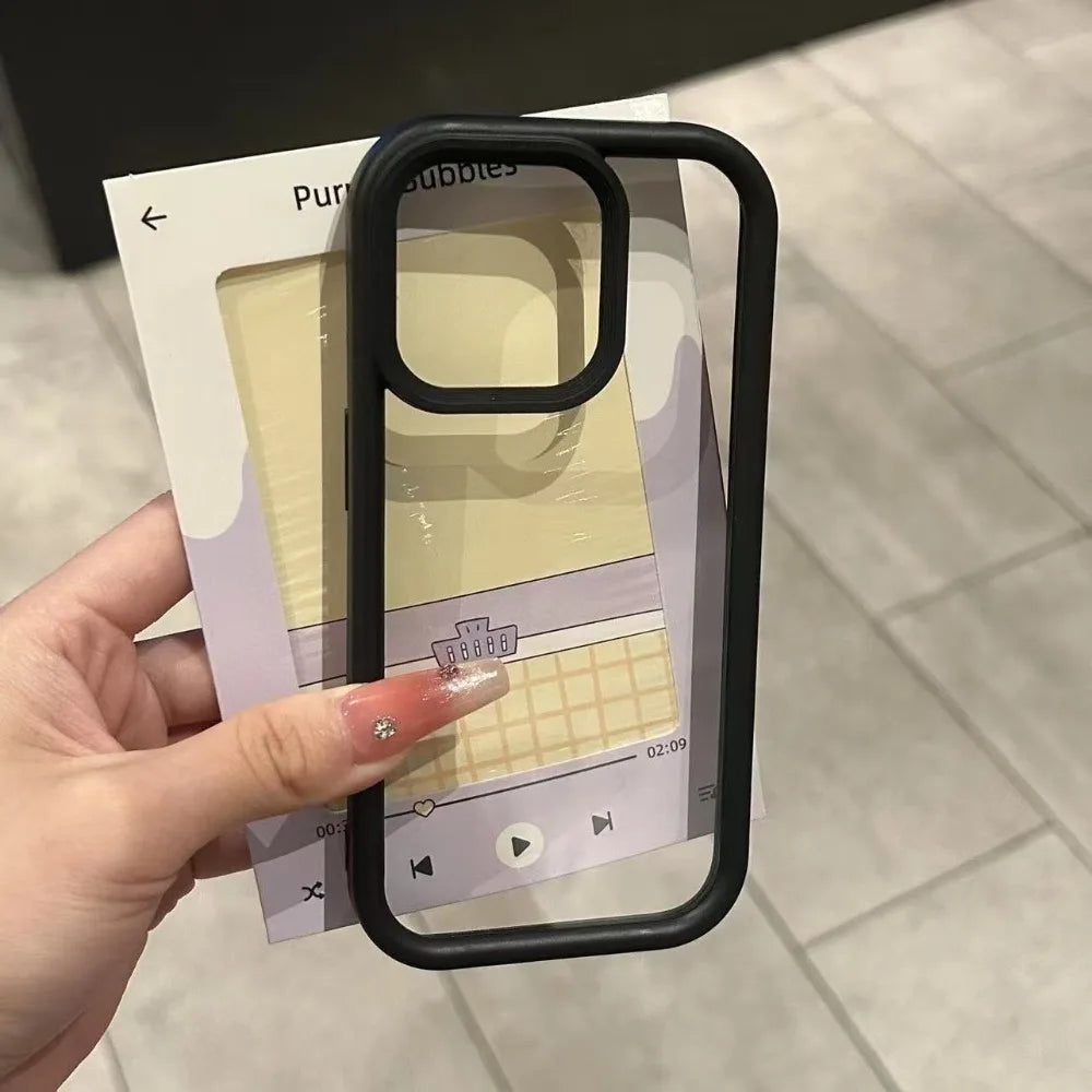 Luxury Transparent Candy Phone Case For iPhone 17 Air 11 12 13 14 15 16 17 Pro Max Plus Shockproof Clear Bumper Cases Cover