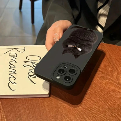 Lovely Cool Cat Phone Case For iPhone 16 15 14 13 12 11 Pro Max XR XS Max 7 8 Plus Phone Case Shockproof Silicone Soft Cover