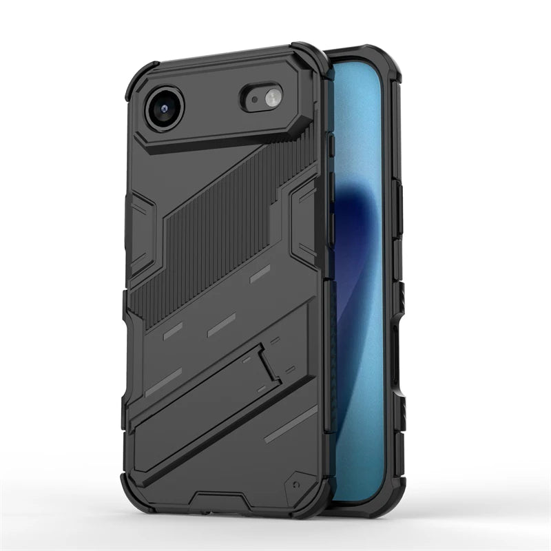 Shockproof Phone Case For iPhone 17 Air Phone Holder Armor PC Full Cover Back Case iPhone17 Pro Max Cover For iPhone 17 Air Case