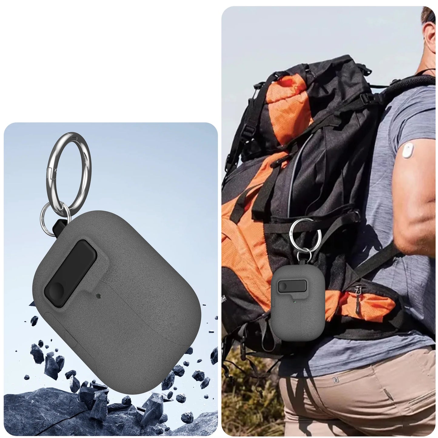 Earphone Cover For AirPods Pro 3 Case Full Body Shockproof Protective Mobile Phone Holder Style with Keychain For AirPods Pro 3