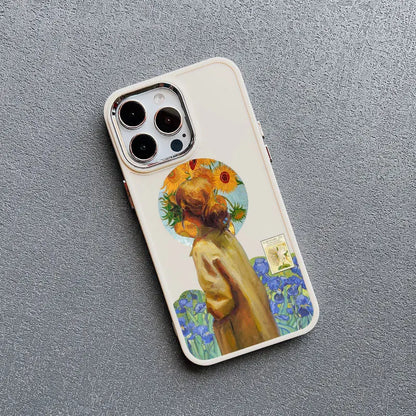 Art Painting Silicone Phone Cases For iPhone 11 12 13 14 15 Pro Max X XS XR 7 8 Plus SE 2020 15 14 Plus Shockproof Case Cover