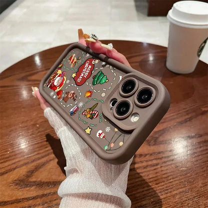 Christmas Elk Silicone Phone Cases For Motorola Moto G30 G05 G34 G04 G24 G14 G15 G22 G04S E32 E13 E40 E14 E22 G9 G Play 2025