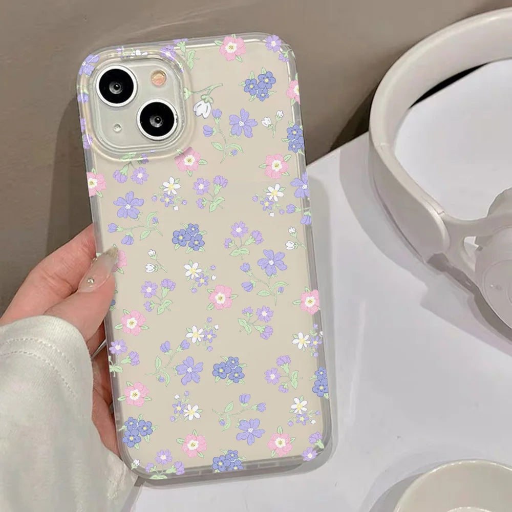 Flower Matte Case For iPhone 17 Cases iPhone 17 Air 16 Pro Max 12 14 11 13 15 Fundas Soft Shockproof Cover Leopard Phone Bumper