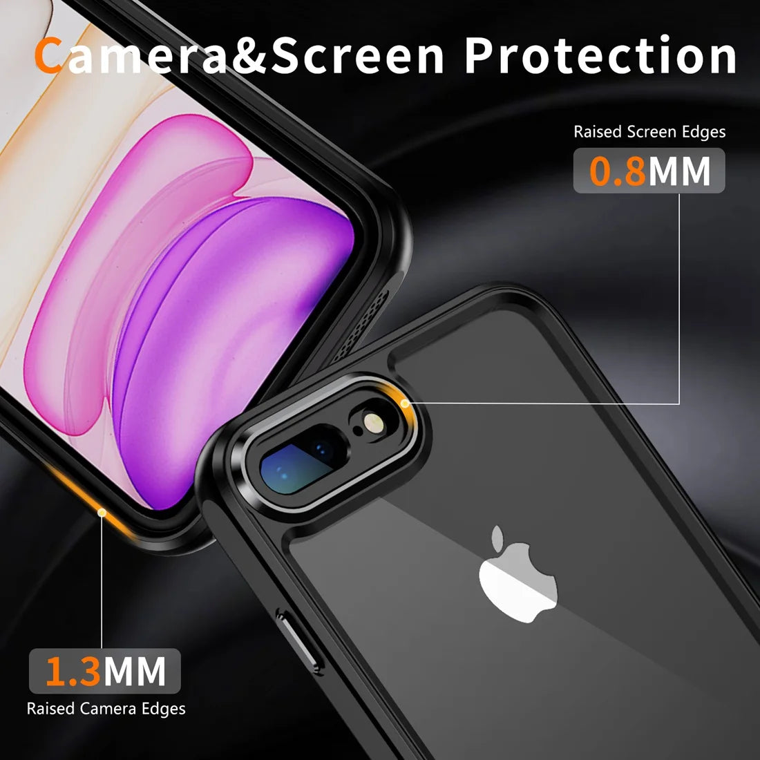 Case for iPhone SE 2020 2022 SE2 SE3 Shockproof Phone Bumper Cover Anti-Scratch translucent Back Fit iPhone 8/iPhone 7 4.7 Cases