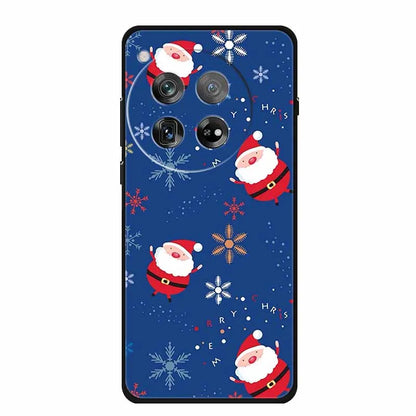 Christmas Phone Cases For Oneplus 12 12R 13 Case Black TPU Silicone For OnePlus 13 5G  TPU Protective Soft Cover 1+12 1+12R 1+13