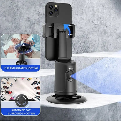 Auto Tracking Shooting Gimbal AI Camera Recognition Body Face Track 360 Rotation Intelligent