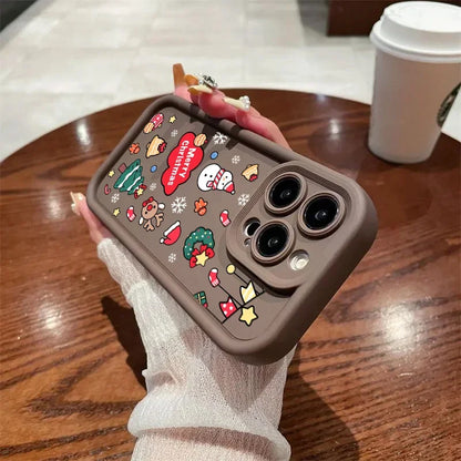 Christmas Elk Silicone Phone Cases For Motorola Moto G30 G05 G34 G04 G24 G14 G15 G22 G04S E32 E13 E40 E14 E22 G9 G Play 2025