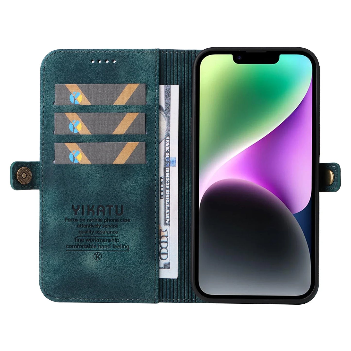 Business Leather Cases for iPhone 16 15 14 13 12 11 Pro Max Plus mini XS XR SE 2020 2022 16e Case Cover coque Flip Wallet Phone