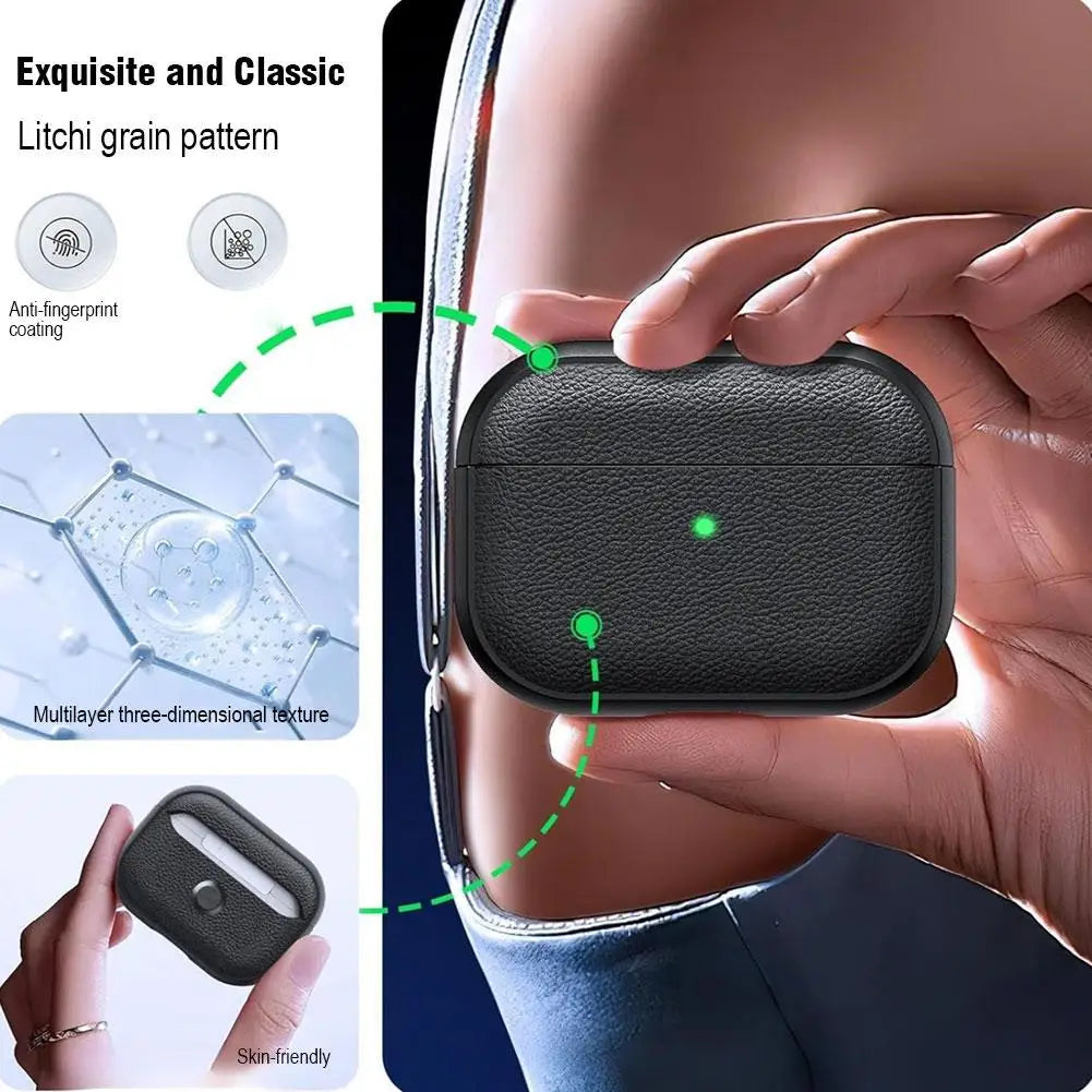 For AirPods Pro 3 Case Cover with Metal Buckle Luxury TPU Protective Full Cover Case Shockproof Scratchproof
