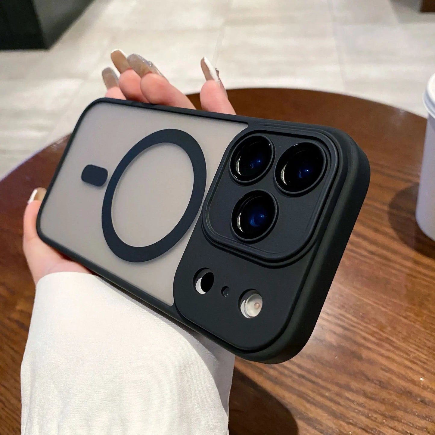 Phone Case for iPhone17 ProMax 17PRO 17Air Luxury Matte Protective Cover For iphone 17 Magsafe Magnetic Wireless Charging Shell