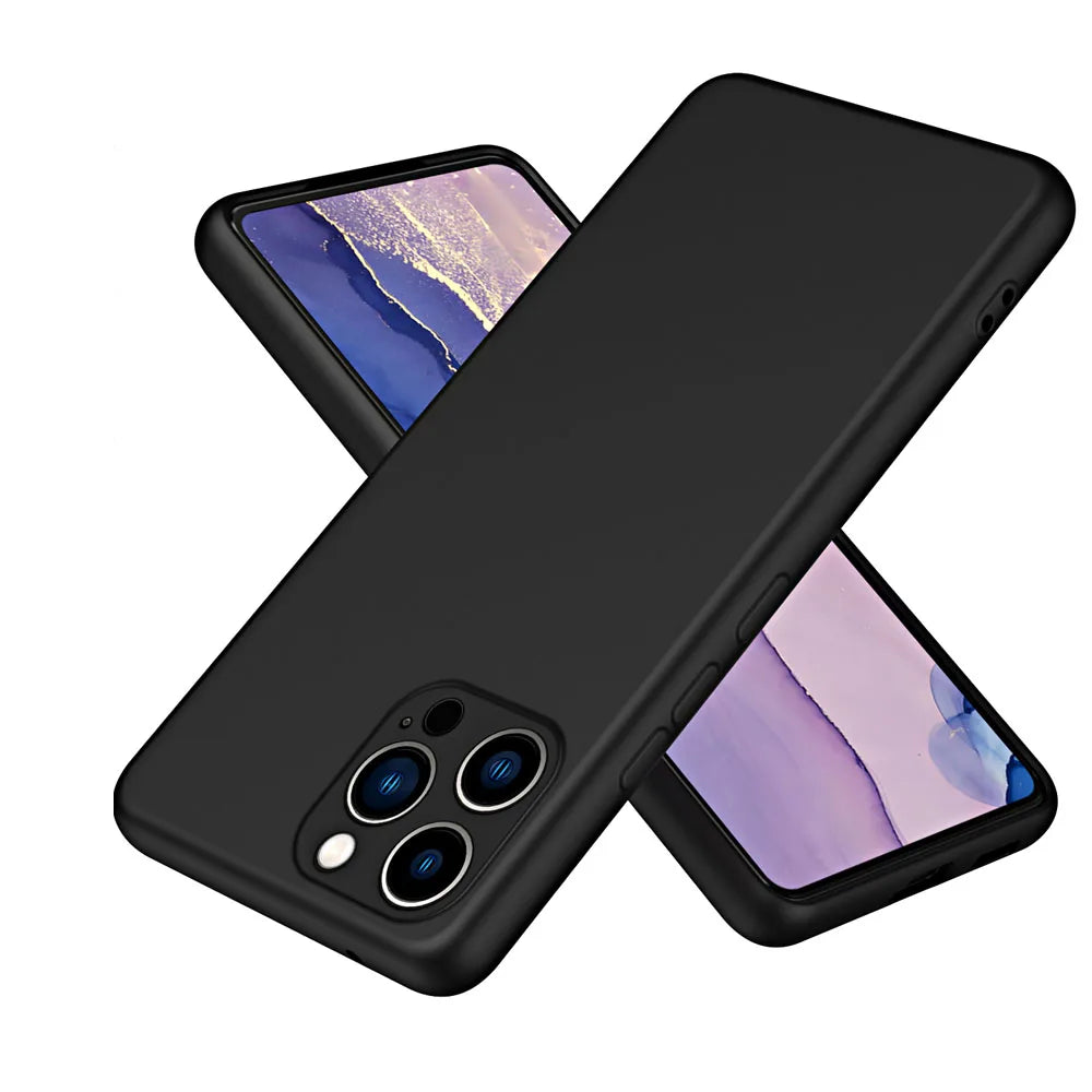 Liquid Silicone Phone Case For iPhone 11 12 13 mini 14 15 Pro Max 15 Plus Camera Protection Soft Cover Cases