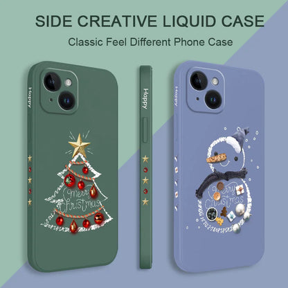 Christmas Motifs Phone Case For iPhone 17 Air 16 16E 15 14 13 12 11 Pro Max Mini X XR XS  8 7 Plus 6 6S Plus Cover