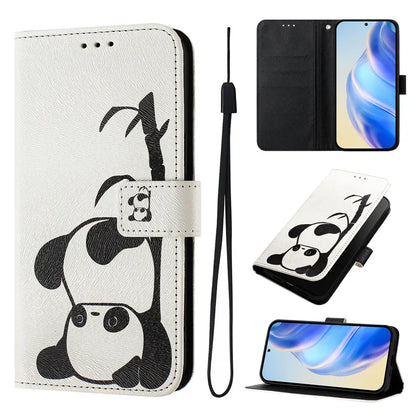 13 Leather Phone Case For iPhone 13 12 Mini 11 Pro 13Pro 12Pro Max 11Pro Coque Flip Cover Wallet Magnetic Painted Cases Cat Bear