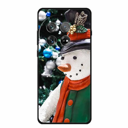 Christmas Phone Cases For Oneplus 12 12R 13 Case Black TPU Silicone For OnePlus 13 5G  TPU Protective Soft Cover 1+12 1+12R 1+13