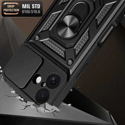 Shockproof Armor Case For iPhone 17 Car Holder Phone Cover for iPhone17 5G Camera Lens Protection Fundas