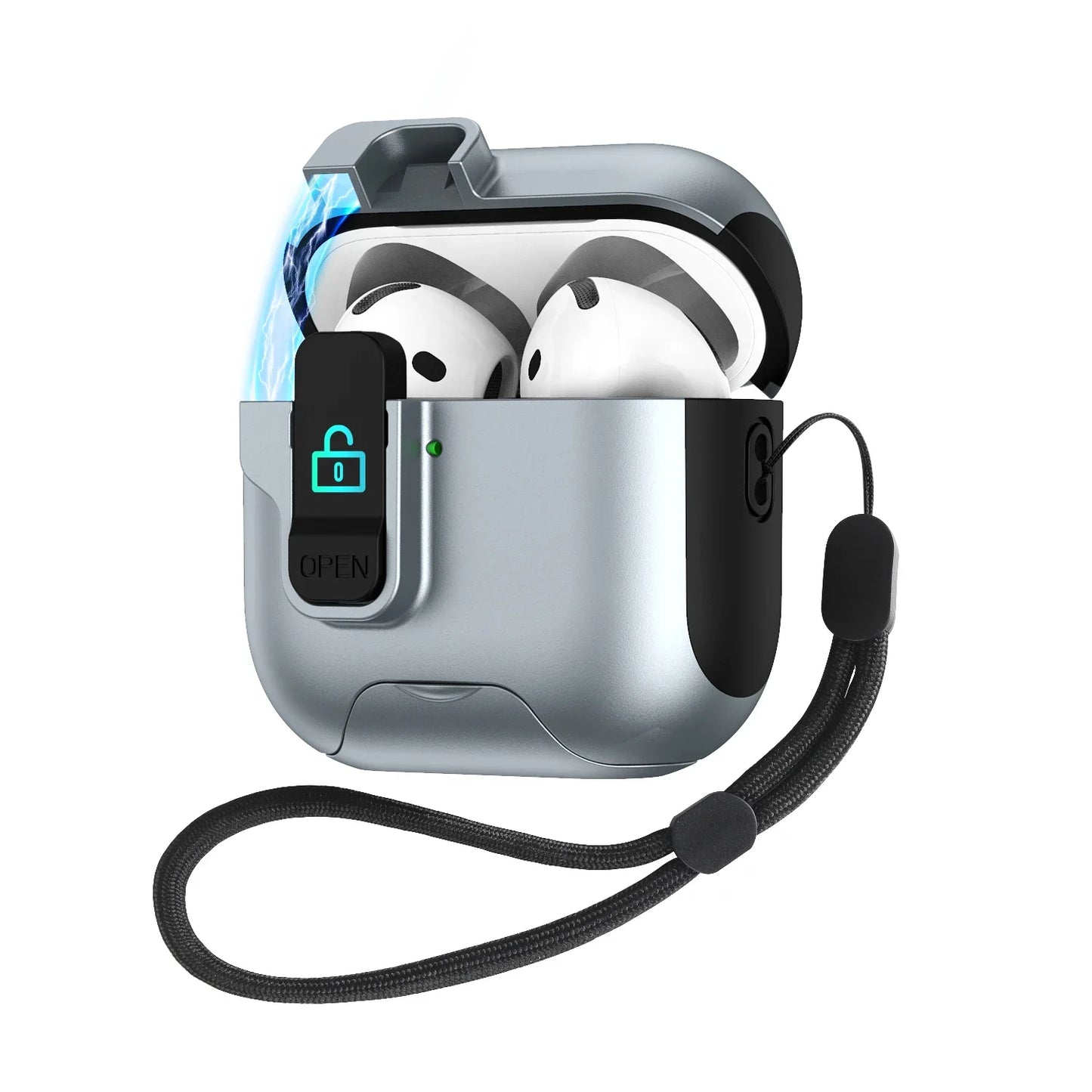 Case for IPhone 4 Cover Magnetic Latch Cap Phone Holder Cases Wireless Headphone for IPhone 3 Pro 2 1 Pro2 Covers with Lanyard