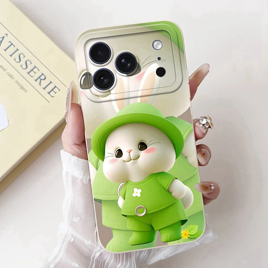 Cutie case for iPhone 17 Pro Max 17 Air Soft Silicone Shockproof Cases For iPhone17 17Pro 17Air Covers Bumpers