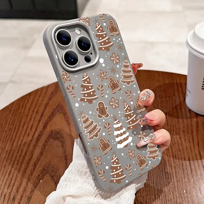 Christmas Tree Graphic Phone Case For iPhone 17 16 15 14 13 12 11 Pro Max X XR XS SE2 8 7 Plus Pro Air Matte Leather Back Cover